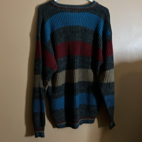 80’s funky striped sweater crew neck - Picture 4 of 4